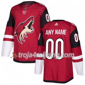 Arizona Coyotes tröja Customized Adidas 2017-2018 Vinröd Authentic - NHL Tröjor Herr